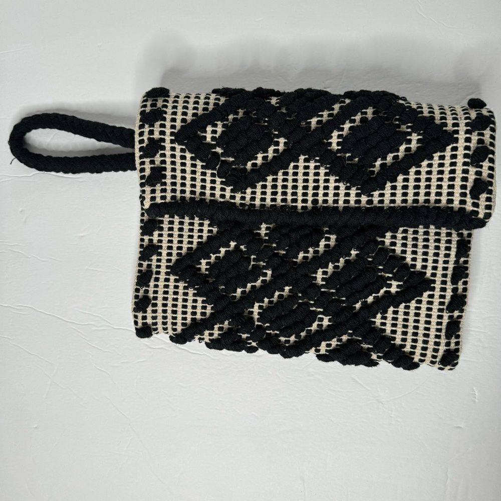Elizabeth and James Woven Diamond Clutch